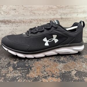 Mens Under Armour Charged Assert 9 Running Shoes Sz 12 Black VGC 3024590 001
